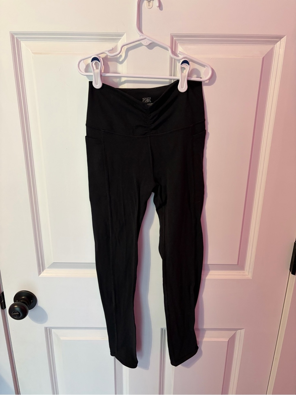 Athleta Girls Black High-Waist Active Leggings